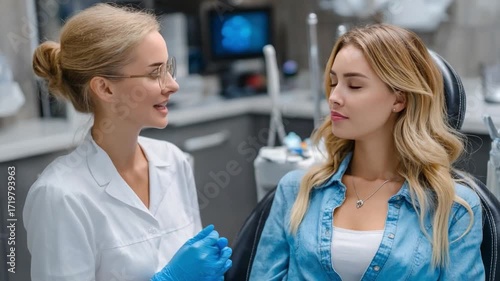People are consulting with doctors about beauty.