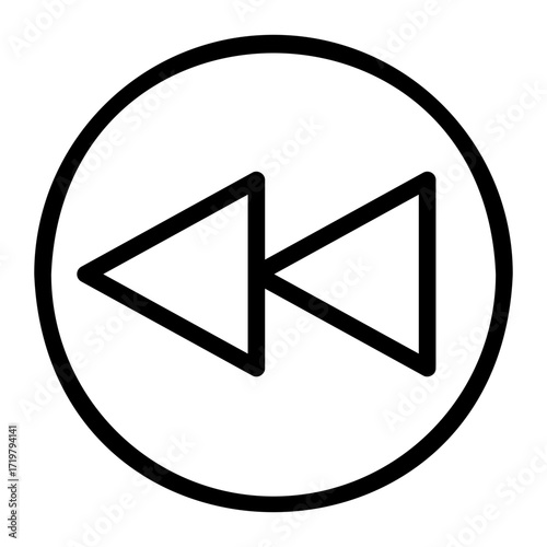 backward line icon