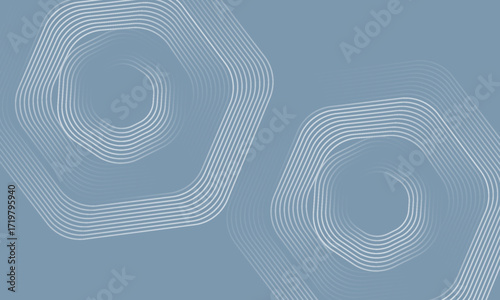 Abstract hexagon lines on gray background. Geometric stripe line art design for poster, brochure, cover, website, banner. eps 10