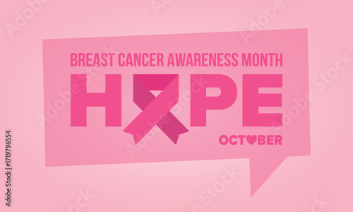 Breast Cancer Awareness Month. Pink october. Pink ribbon. Woman healthcare. Celebrate annual. Medic concept. Girl solidarity. Cancer prevention. Female disease. Poster, banner and background. Vector