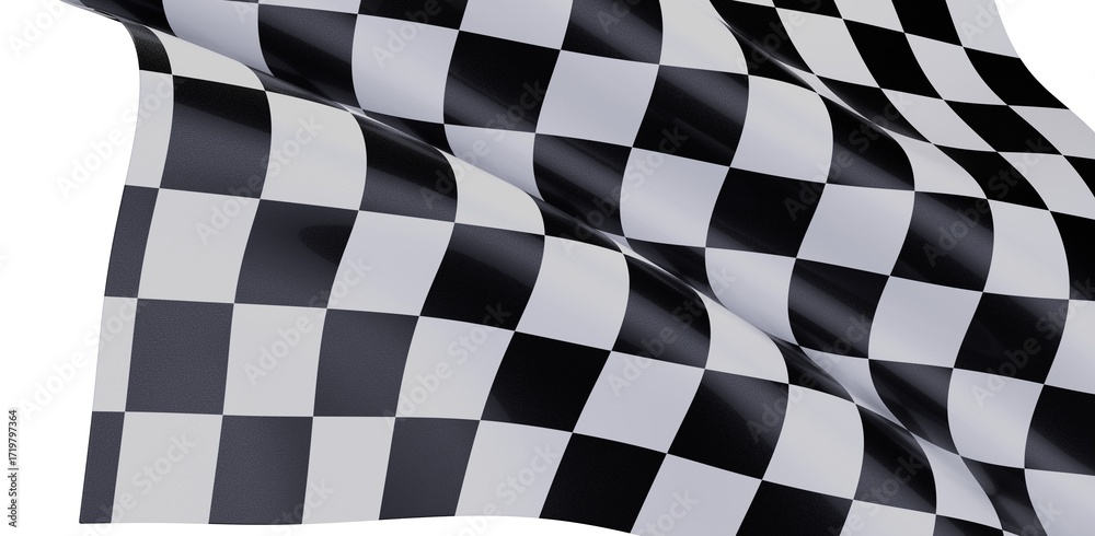 Fototapeta premium High-quality checkered flag image. Perfect for racing, sports, competition, victory, and finish line concepts.