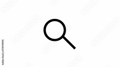 Wallpaper Mural Animated search bar with alpha channel, search bar with magnifying glass icon and transparent background Torontodigital.ca