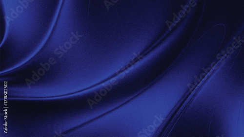 Abstract Blue Wavy Lines Flow Background