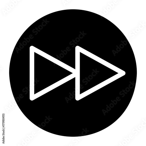 fast forward glyph icon