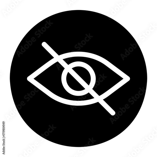 hide glyph icon