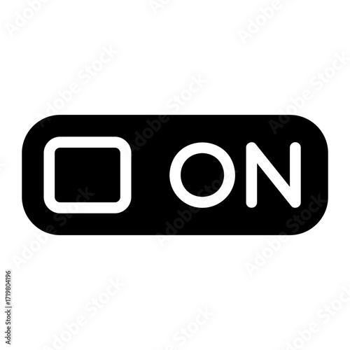 on glyph icon