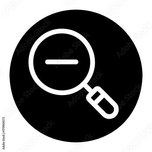 zoom out glyph icon