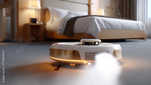 bed in hotel bedroom