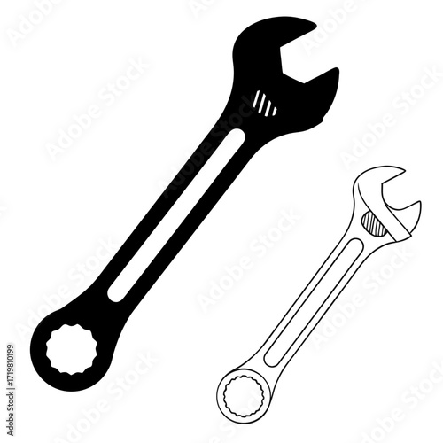 Two wrenches are shown