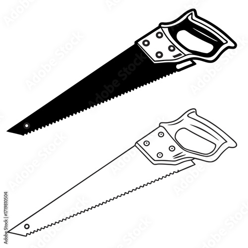 Two hand saws shown