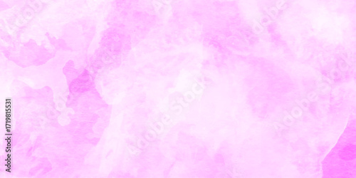 Minimal and modern hand drawn watercolor style for background, Paint leaks and ombre effects hand painted cloudy pink paper texture, watercolor background with space for text or image.