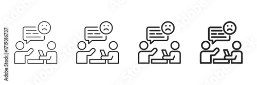 Therapy Icon Set Different Line Style Collection 