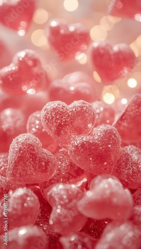 red heart background