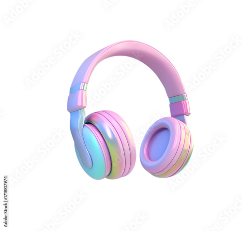 headphones on white background