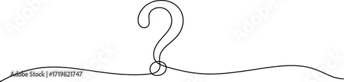 Black question mark symbol on white background punctuation query