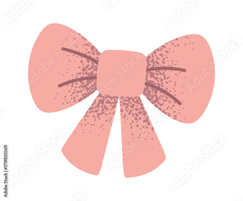 Knitted bow valentine day decoration