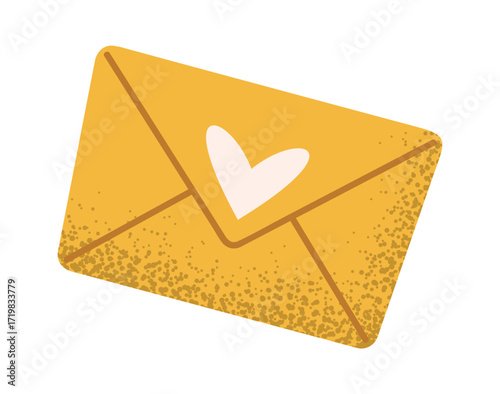 Romantic letter cute envelop symbol