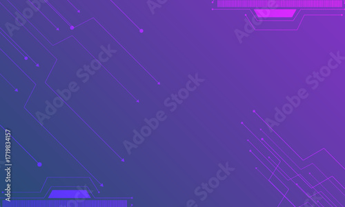 Abstract purple vector background with modern corporate technology design, suitable for presentation, website banner, business card, with line stripe texture.