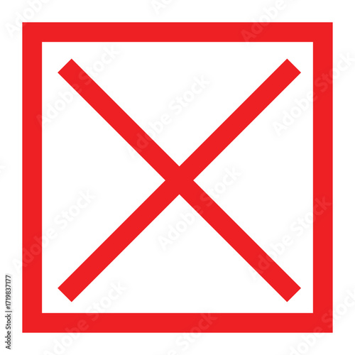 Vector Illustration of cross or no entry or no related icon