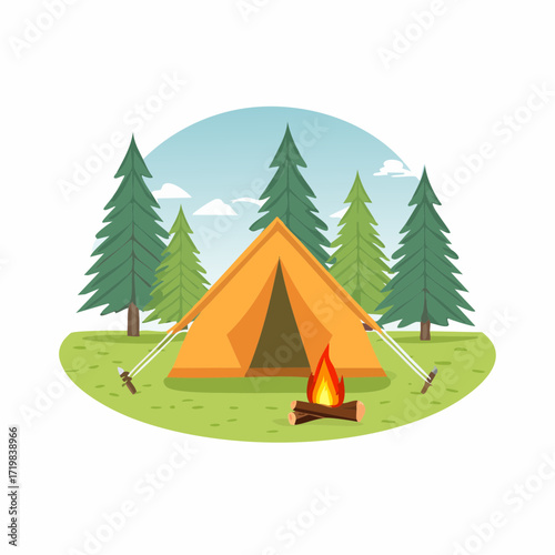 Zelt im Wald