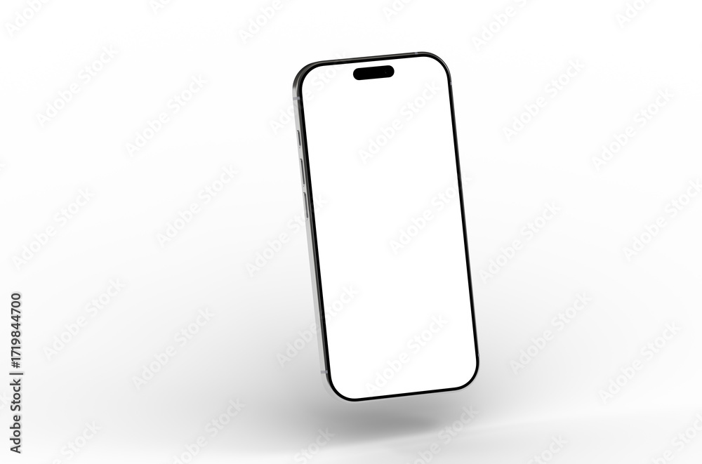 High-quality photo of a modern smartphone with a blank screen, perfect for app presentations or website mockups. Clean and simple design. High-quality photo of a modern smartphone with a blank screen, perfect for app presentations or website mockups. Clean and simple design.