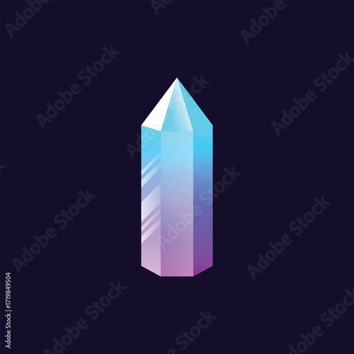 crystal diamond vector abstract logo modern style 