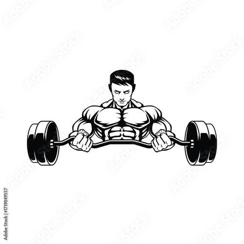 gym fitness abstract logo modern style