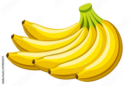 bananas isolated on white background
