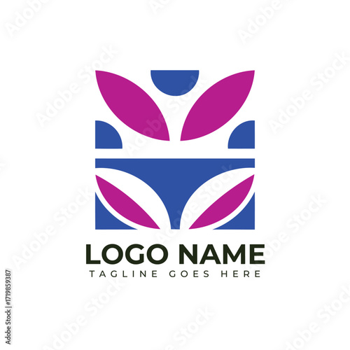 Modern abstract logo design for business growth and innovation