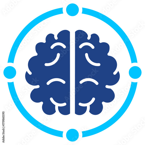 Brain Bus Simple Vector Icon Collection