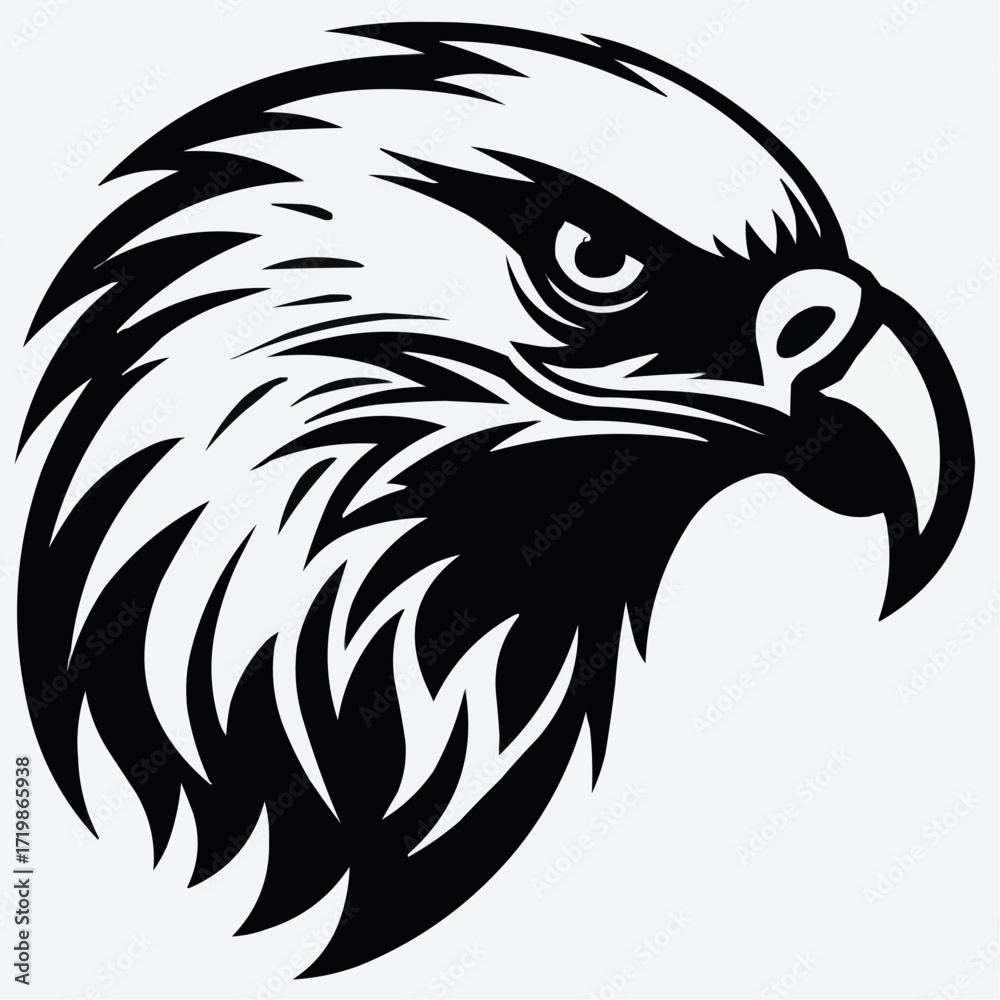 Obraz premium eagle head vector illustration