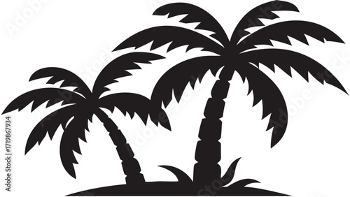 Tropical bliss under swaying palm trees, envisioning island escapes and serene beach getaways, perfect for summer vibes and relaxation themes