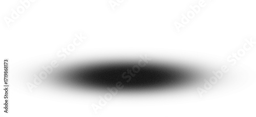 Bild auf Leinwand Realistic Oval Shadow on Transparent Background, Soft Floor Shadow for Product D