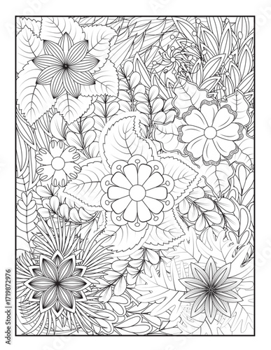 Zentangle Coloring Pages | Relaxing Stress Relief Coloring Book for Adults | Intricate Abstract Patterns.