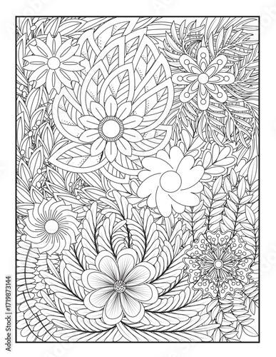 Zentangle Coloring Pages | Relaxing Stress Relief Coloring Book for Adults | Intricate Abstract Patterns.