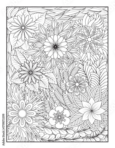 Zentangle Coloring Pages | Relaxing Stress Relief Coloring Book for Adults | Intricate Abstract Patterns.