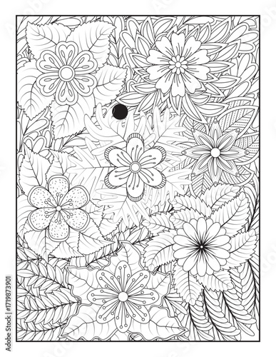 Zentangle Coloring Pages | Relaxing Stress Relief Coloring Book for Adults | Intricate Abstract Patterns.