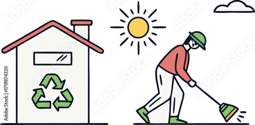 Versatile vector graphic design featuring a dynamic composition with a palette of primary and secondary colors suitable for various creative applications