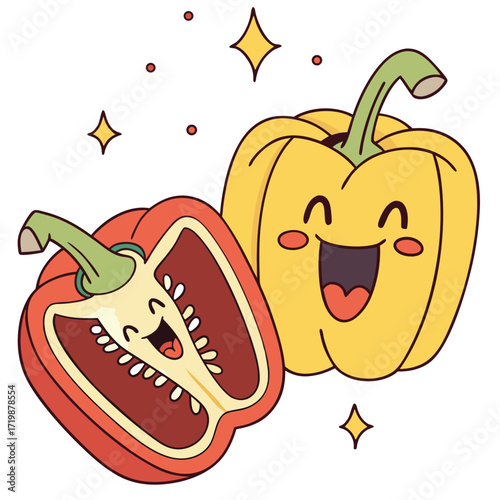 capsicum crew vector design.