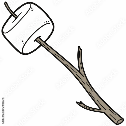 Marshmallow roasting stick camping campfire sweet treat dessert toasted marshmallow summer fun outdoor party