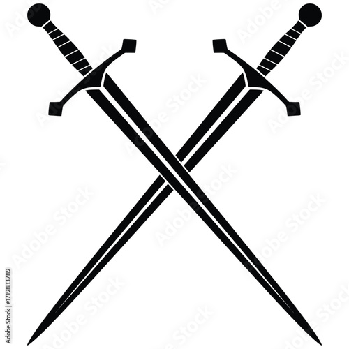 two crossed swords