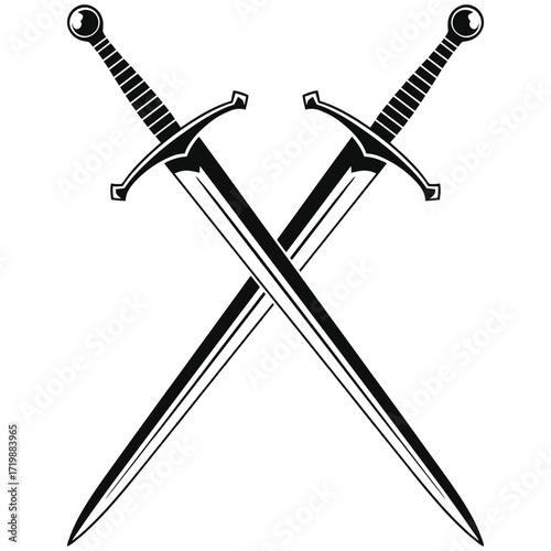 two crossed swords