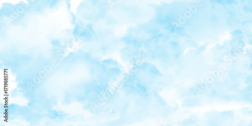Blue sky and white cloudy, beautiful white clouds in the blue sky background,  blue sky light effect on the background winter morning snow pattern, Illustration of sky clouds vector, 