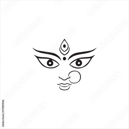 durga goddess eyes