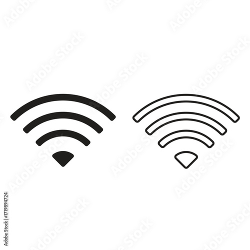 wifi icon set vector illustration