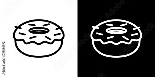 donut bakery cake vector logo icon