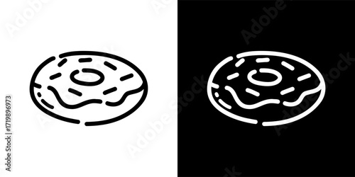 donut bakery icon logo vector