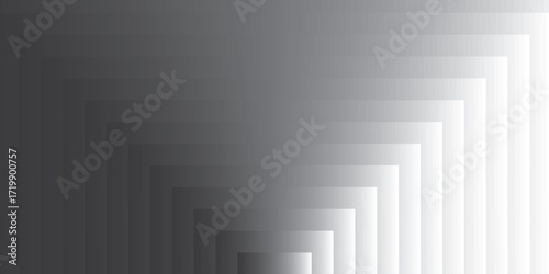 Abstract geometric stepped gradient pattern monochromatic grayscale transition from dark to bright pixelated texture modern design.