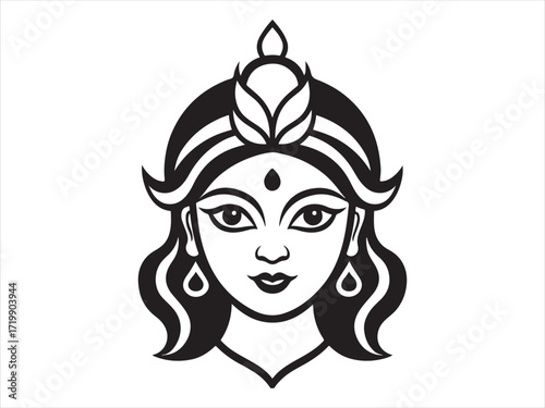 Goddess silhouette vector  Icon