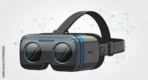 Virtual reality headset with advanced technology for immersive gaming and entertainment, providing a realistic and interactive experience for users in a digital world